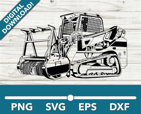 clearing mulcher skid steer clipart|Skid Steer Clip Art .